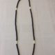 LONG BLACK AND PEARL NECKLACE