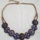 BLUE/GOLD NECKLACE