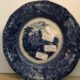 ANTIQUE BLUE FLOW PLATE